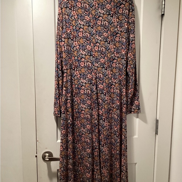 Veronica Beard Size XL Black Multicolor Floral Long Sleeve Dress - Picture 3 of 14